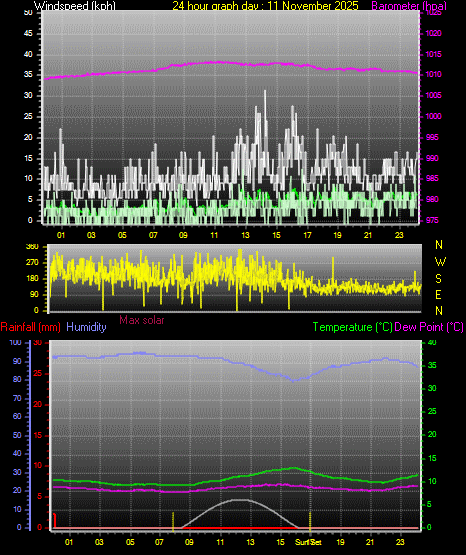 24 Hour Graph for Day 11