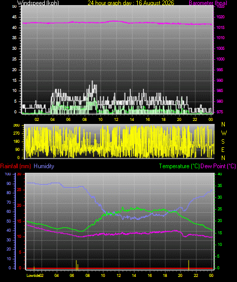 24 Hour Graph for Day 16